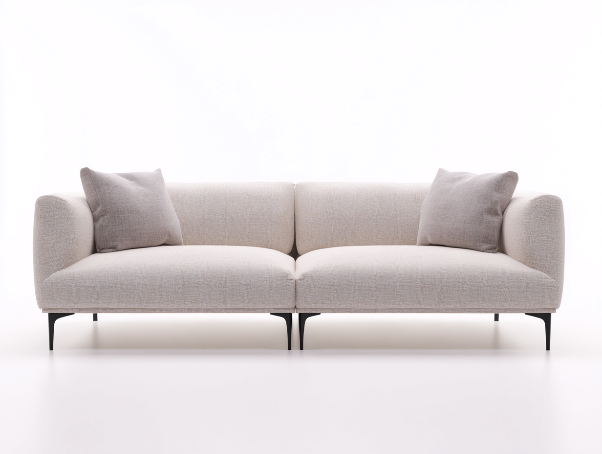 Zweisitzer Sofa Stoff 170x88x78 cm - Beige - modernes Design geeignet für das Schlafzimmer-Homimybay