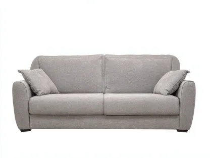 Divano a due posti-Tessuto-Legno-182x96x84 cm-Grigio chiaro-Stile moderno-Oakgetden