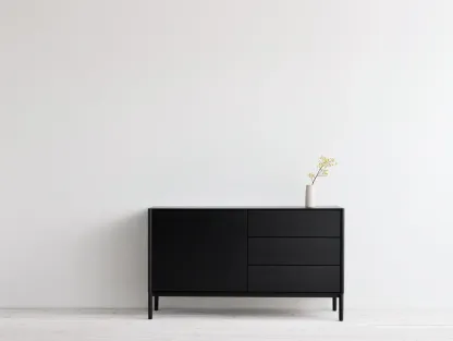 Mobile ingresso-MDF-120x40x65 cm-Nero-Stile moderno-Oakgetden