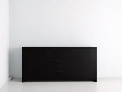 Mobile ingresso-MDF-168x44x68 cm-Nero-Stile moderno-Oakgetden