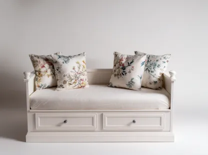 Canapé lit en bois avec revêtement textile 165x90x75 cm - blanc - design classique avec espace de rangement pour chambre-Roomgetnest