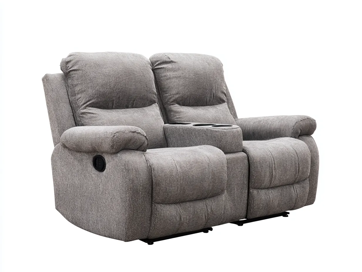 Divano reclinabile - Tessuto - 160x97x103 cm - Grigio chiaro - Stile moderno-Craftuphaus