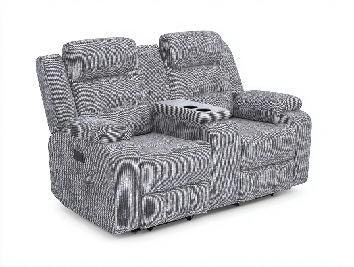 Divano reclinabile - Tessuto - 162x98x104 cm - Grigio - Stile moderno-Craftuphaus