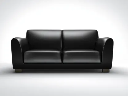 Canapé 2 places en cuir 180x92x88 cm - noir - salon - design moderne-Casagolab