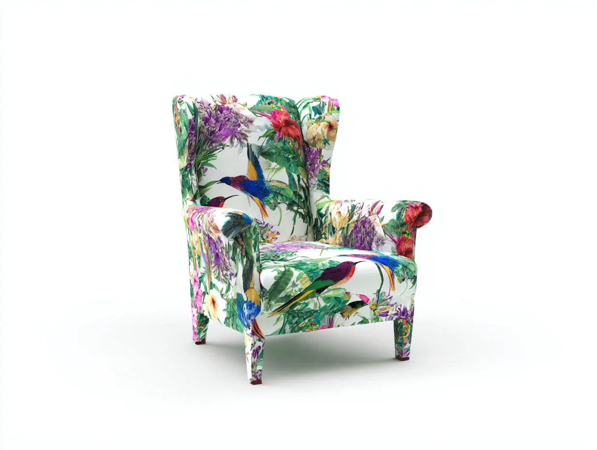 Poltrona in tessuto-tessuto-80x78x102 cm-verde-rosso-giallo-blu-viola-design decorativo-Luxegetlab