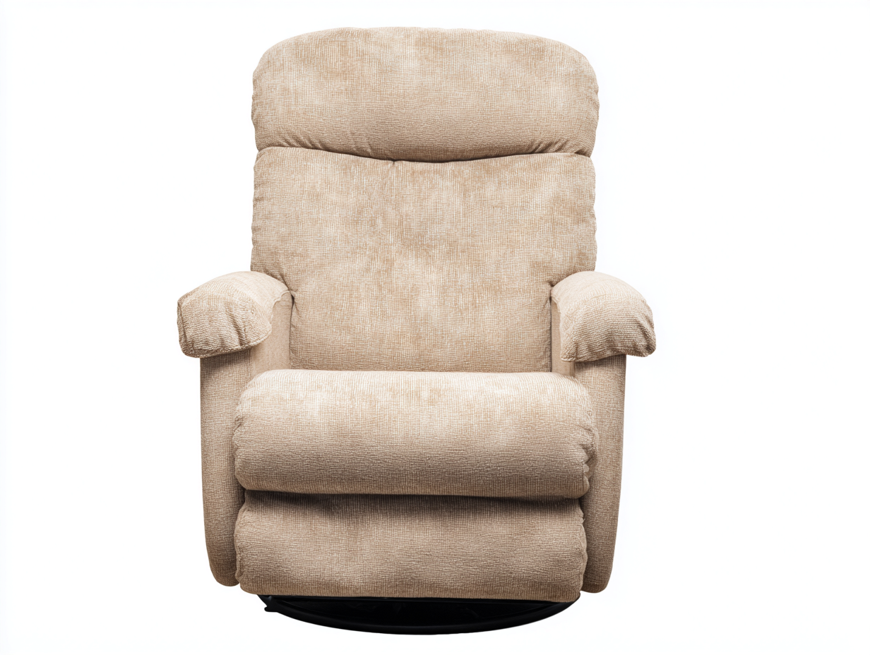 Fauteuil relax - revêtement tissu - 94x91x106 cm - beige - usage salon - fonction détente-Nestmyhaus