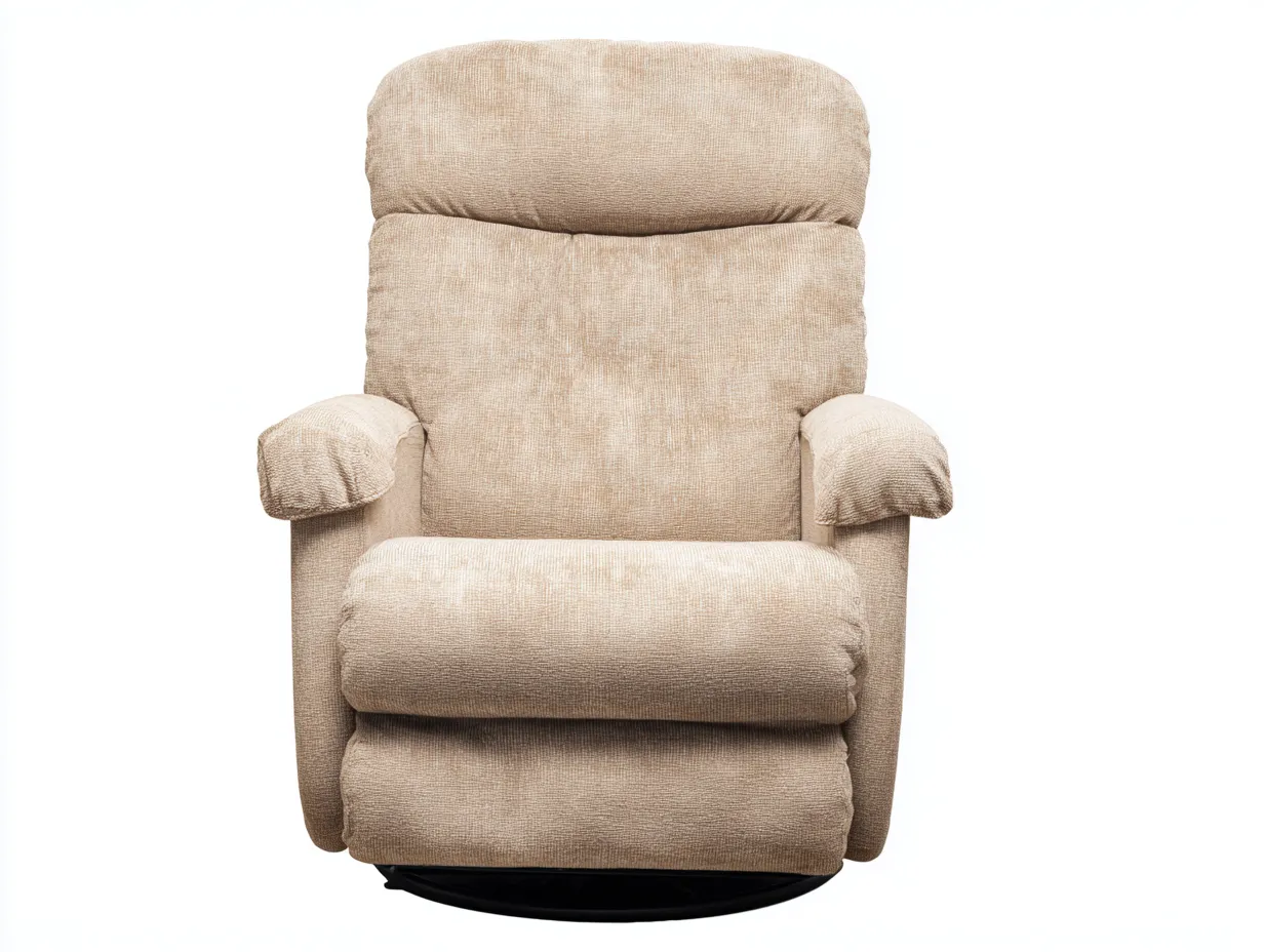 Fauteuil relax - revêtement tissu - 94x91x106 cm - beige - usage salon - fonction détente-Nestmyhaus