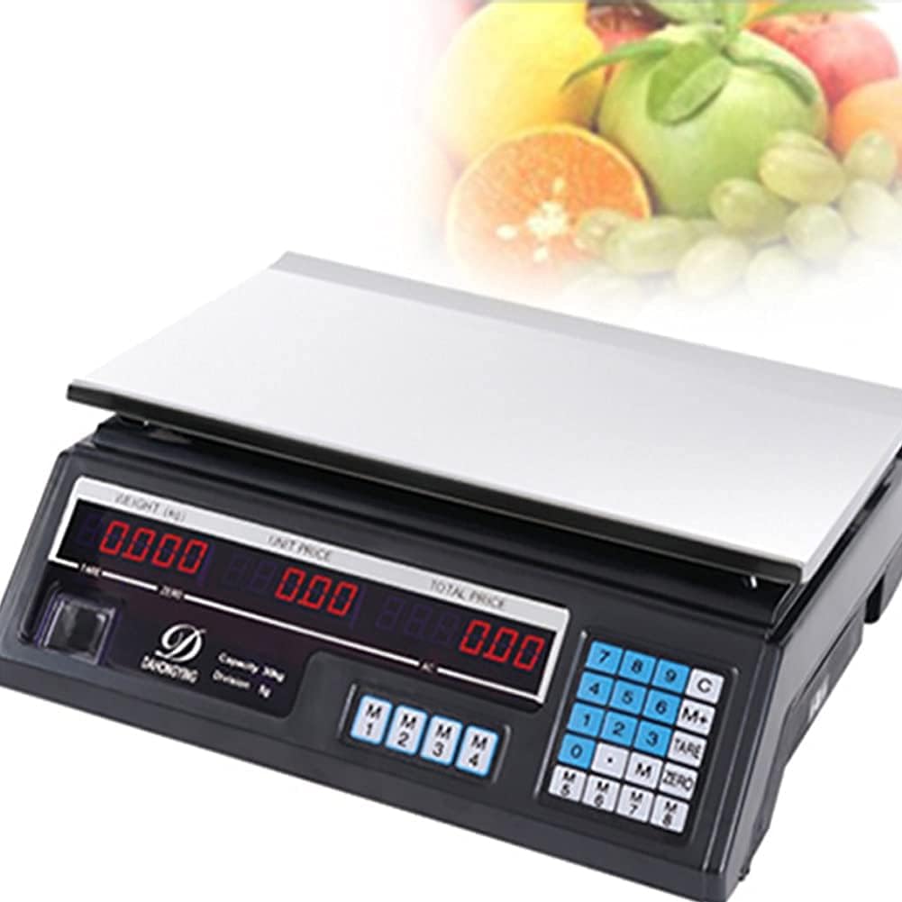 ZJFHEYUO Balances Alimentaires numériques, balances de Cuisine, balances électroniques numériques avec Affichage LED, balances de marché pour Le Pesage en Vrac dans Les supermarch-Oakmypad