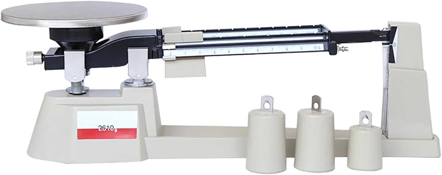RKXKJ Balance Mécanique Précise, Ensemble De Poids Analytiques De Laboratoire De 0,1 G À 2610 G, avec 3 Poids, Précision De 0,1 G, pour Laboratoire, Salle De Classe Et Cuisine.-Oakmypad