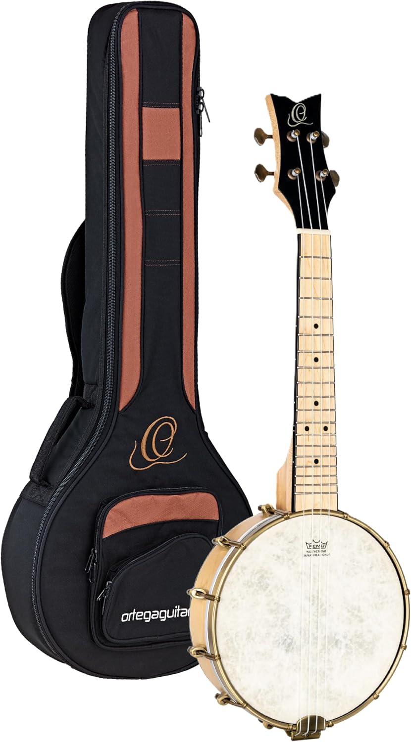 ORTEGA Banjolele Série Banjolele 4 Cordes - + Housse (OUBJE90-MA)-Oakmypad