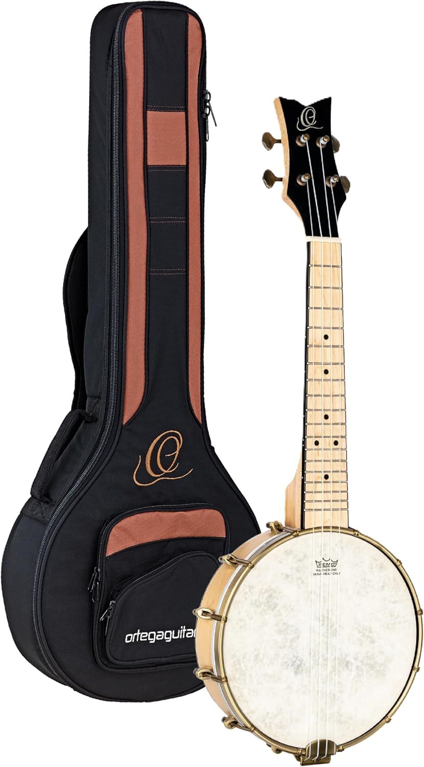 ORTEGA Banjolele Série Banjolele 4 Cordes - + Housse (OUBJE90-MA)-Oakmypad
