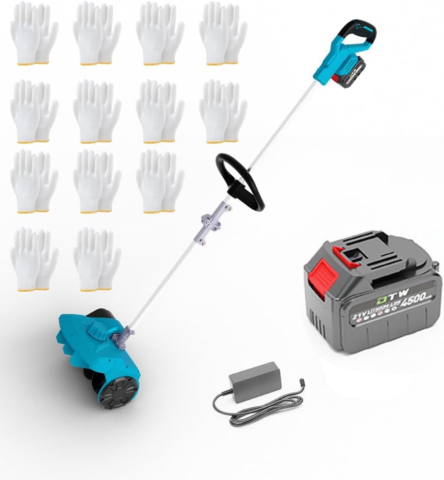 Machine à Déneiger, Pelle à Neige Pliable sans Fil avec 2 Batteries Et Manche Télescopique, Largeur De Déblaiement 35 Cm, épaisseur 20 Cm, Machine à Neige Portable Légère pour L'extérieur, 1 Battery-Oakmypad