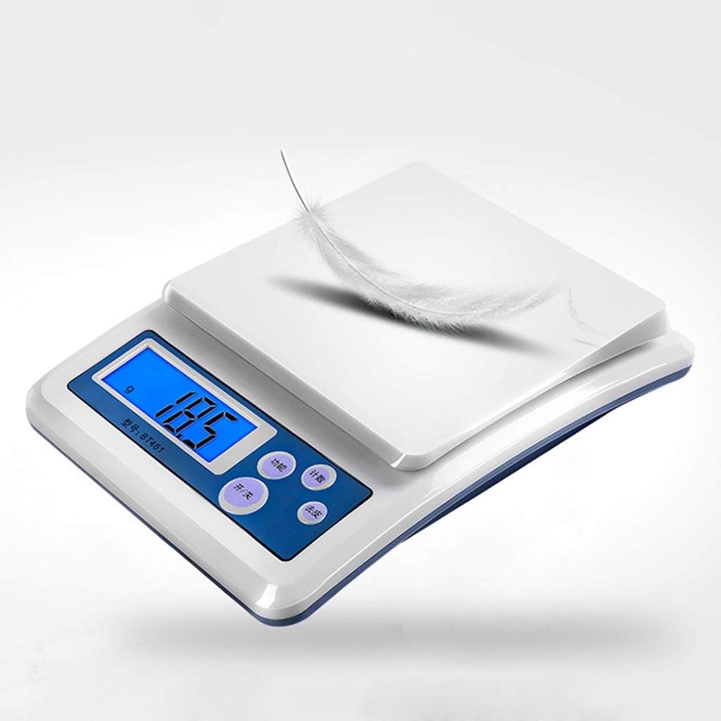 GLJTUO Balance De Cuisine 5 Kg, Balance Électronique 0,1 G, Balance De Cuisson Alimentaire, Balance Médicale De Précision, Balance Électronique en Grammes, Adaptée À La Cuisine,5kg/0.1g-Oakmypad