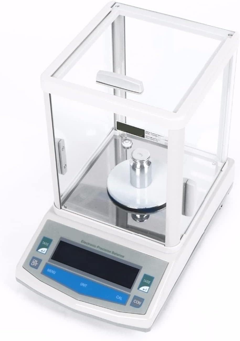 ZJFHEYUO Balance numérique d'analyse Solide 200 x 0,001 g 1 MG Balance numérique de Laboratoire Balance de Poids électronique Balance de Cuisine-Oakmypad