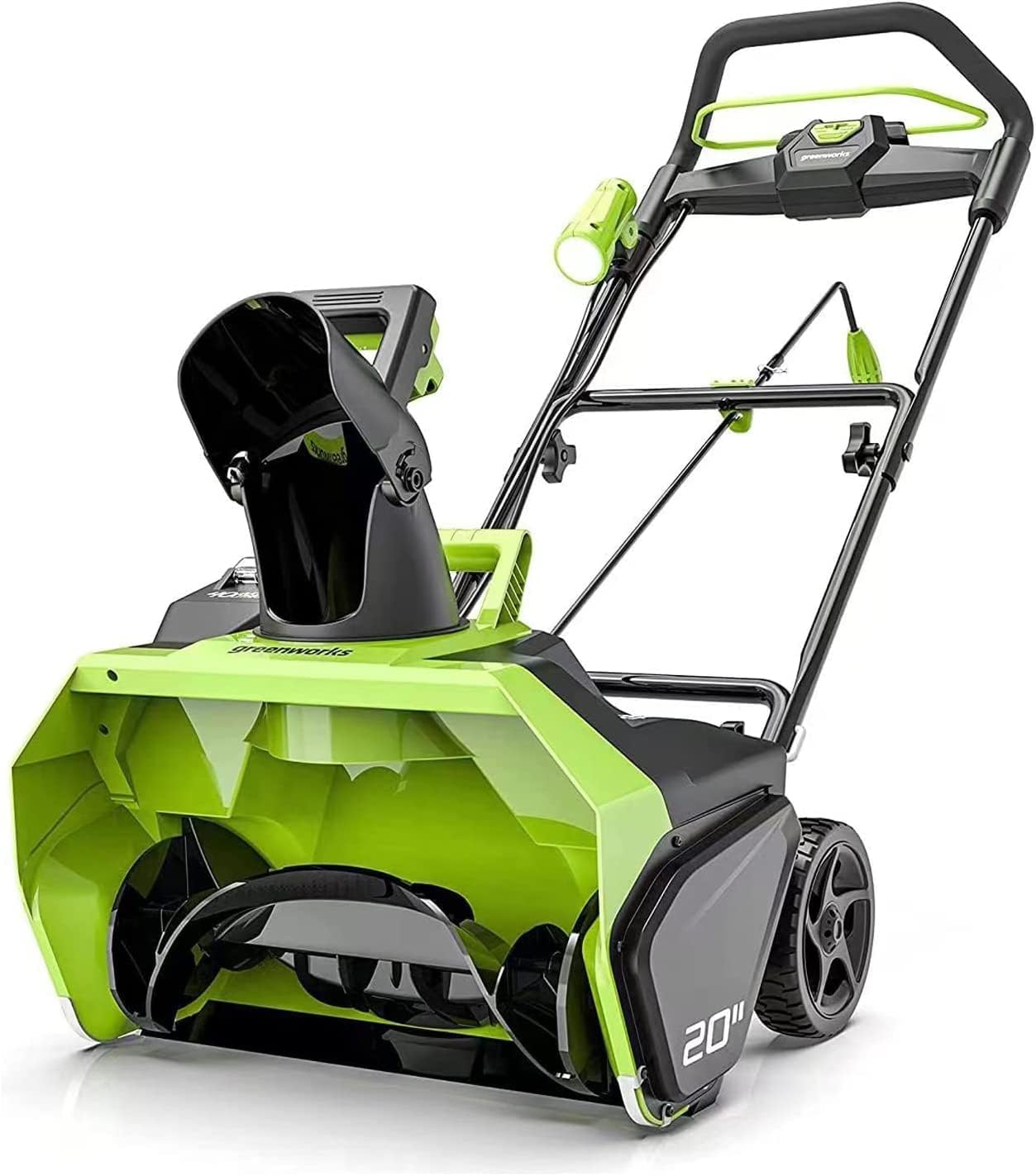 Greenworks GD40ST Souffleuse à Neige Mono-Étagée Sans Fil Moteur Sans Balai, Trajectoire Déblaiement 51 cm, Profondeur 30 cm, 1900 tr/min, Rotation à 180° SANS Batterie Ni Chargeur 40V, Garantie 3 Ans-Oakmypad