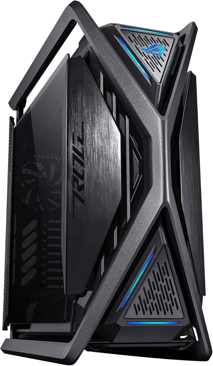 ASUS ROG Hyperion GR701 - Boîtier PC Gaming EATX (Support de Double radiateurs de 420 mm, 4 x vantilateurs PWM de 140 MMS, Support VGA intégré, hub Ventilateur ARGB, 2 x USB Type-C)-Oakmypad