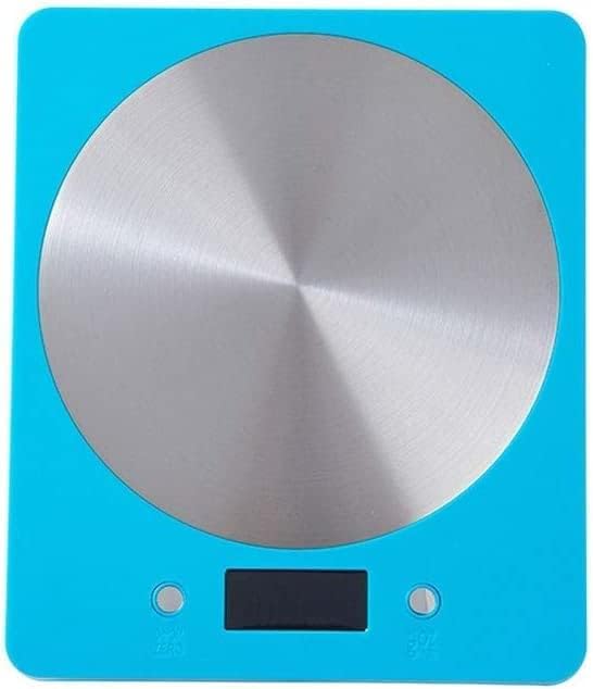 ZJFHEYUO Balance de Cuisine numérique 5 kg, Design élégant et Fin pour Un Rangement Facile, en Acier Inoxydable, avec Fonction Tare, écran LCD numérique-Oakmypad