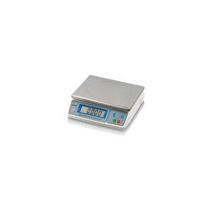 LOUIS TELLIER - Balance Électronique Professionnelle - IP53 - Alimentaire - Cuisine - Boulangerie - Charcuterie - Multifonction - Plateau Inox Amovible - 29,8 x 23,6 cm - 30 kg - Précision 2 g-Oakmypad