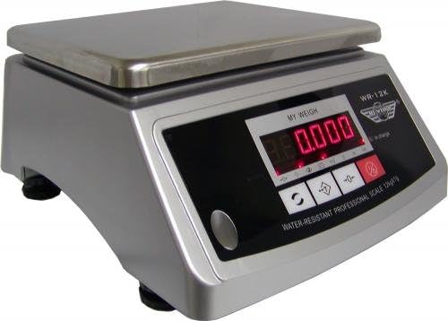 PROMOTION : Balance de cuisine professionnelle inox et étanche avec double affichage - 12kg x 1g - indice IP64 Balance PRO-Oakmypad