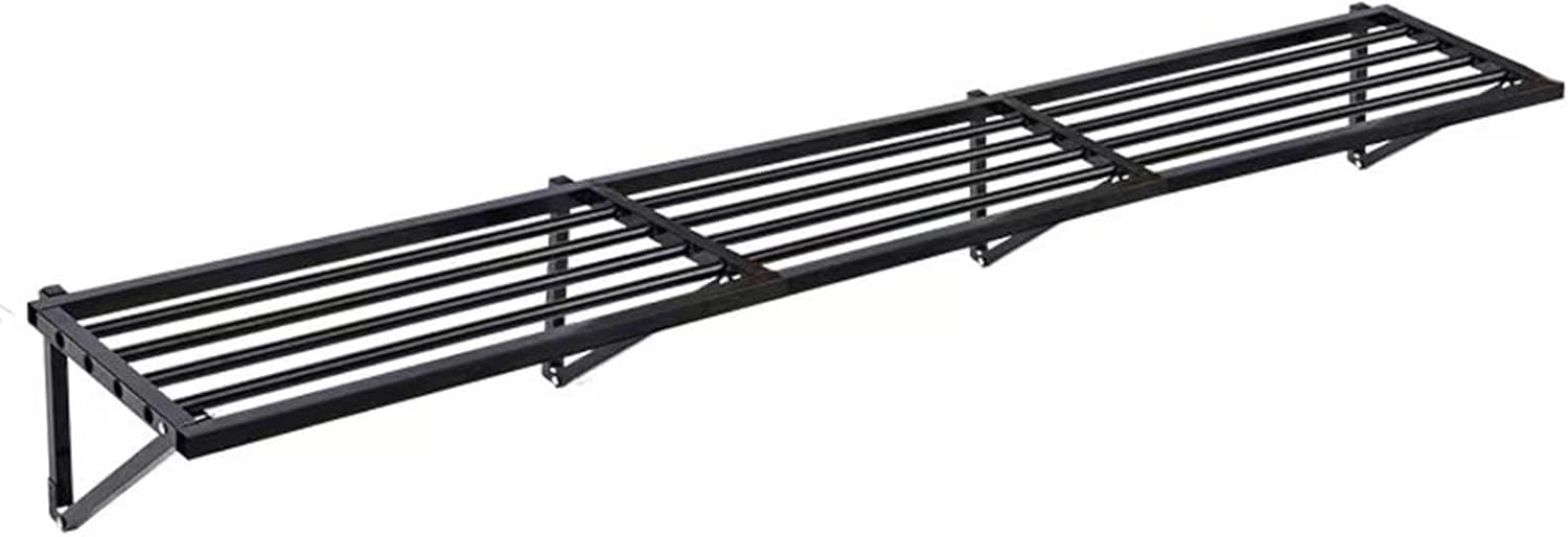 Étagères murales robustes pour garage - Système de rangement en métal pour outils - Étagères suspendues durables pour une organisation efficace du garage-Oakmypad