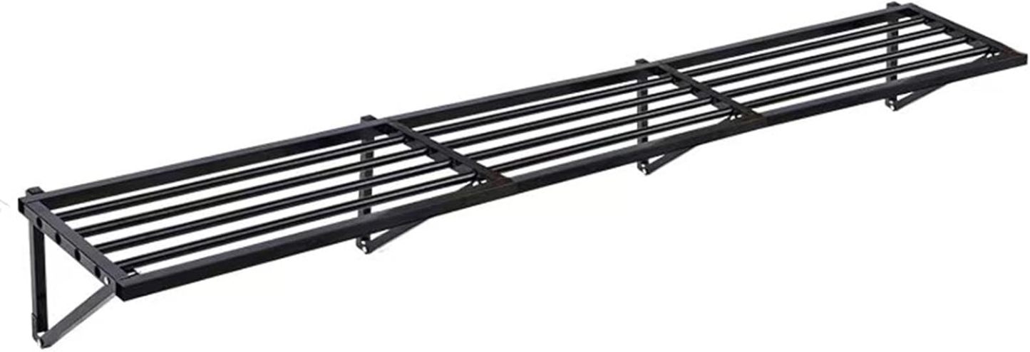 Étagères murales robustes pour garage - Système de rangement en métal pour outils - Étagères suspendues durables pour une organisation efficace du garage-Oakmypad