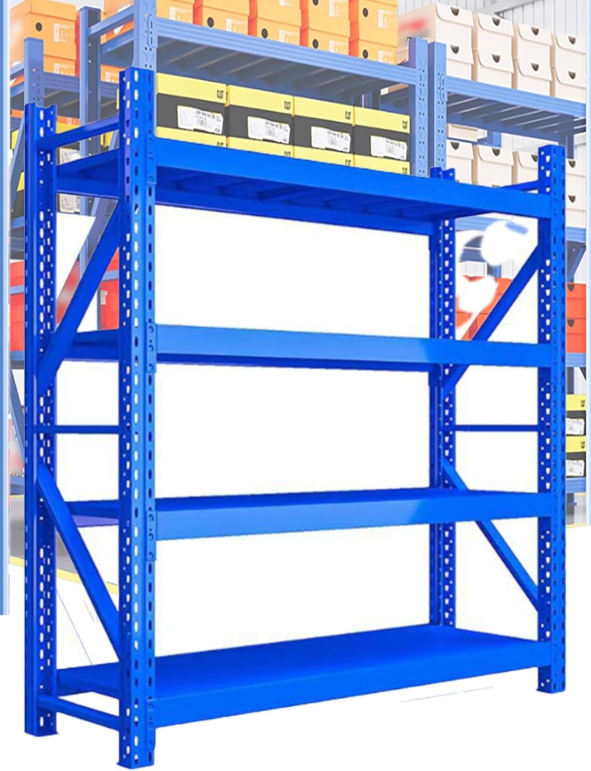 Étagères de rangement en métal robustes pour garage - Étagères de grande capacité pour l'organisation de la cave et du garage - Solutions d'étagères durables et robustes-Oakmypad