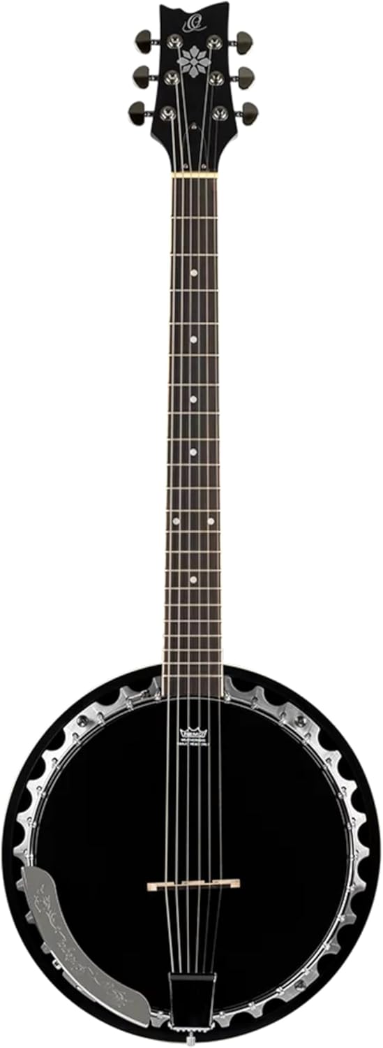 Instruments divers ORTEGA BANJO 6 OBJ3506 BLACK + HOUSSE Banjos-Oakmypad