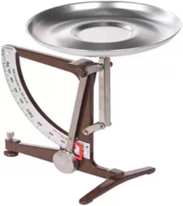 QYDZSHOP Balance De Cuisine Mécanique, Balance Métallique, 1 Kg, Précision plus ou moins 8 G, avec Pendule en Acier Inoxydable Et Plateau en Aluminium, sans Pile, pour Les Aliments Et La Recherche Scientifique-Oakmypad