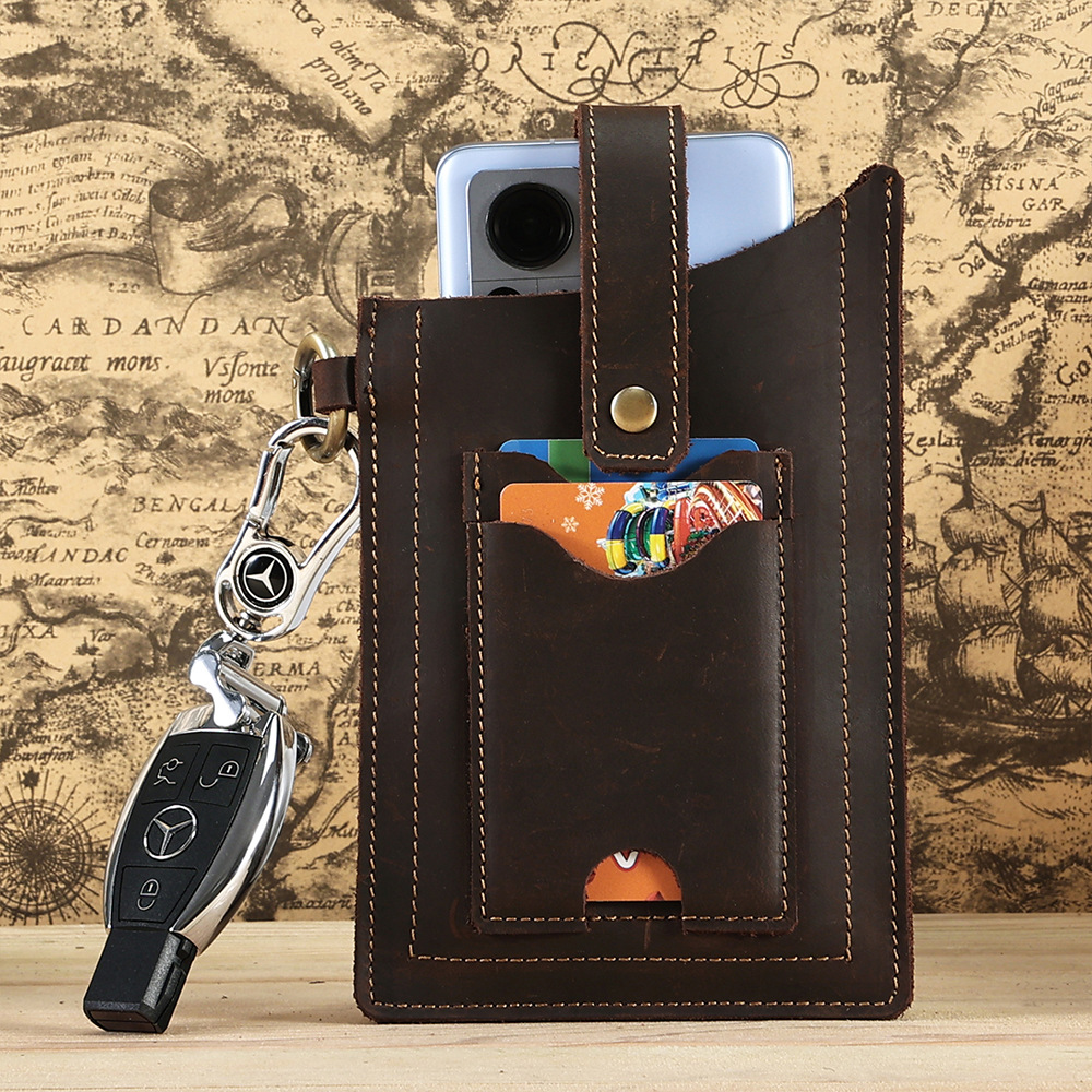 Multifunctional Leather Mobile Phone Bag