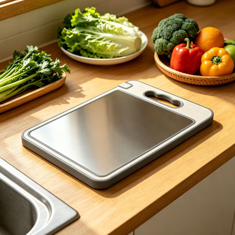 Pure Titanium Cutting Board - Cut clean, cook safer
