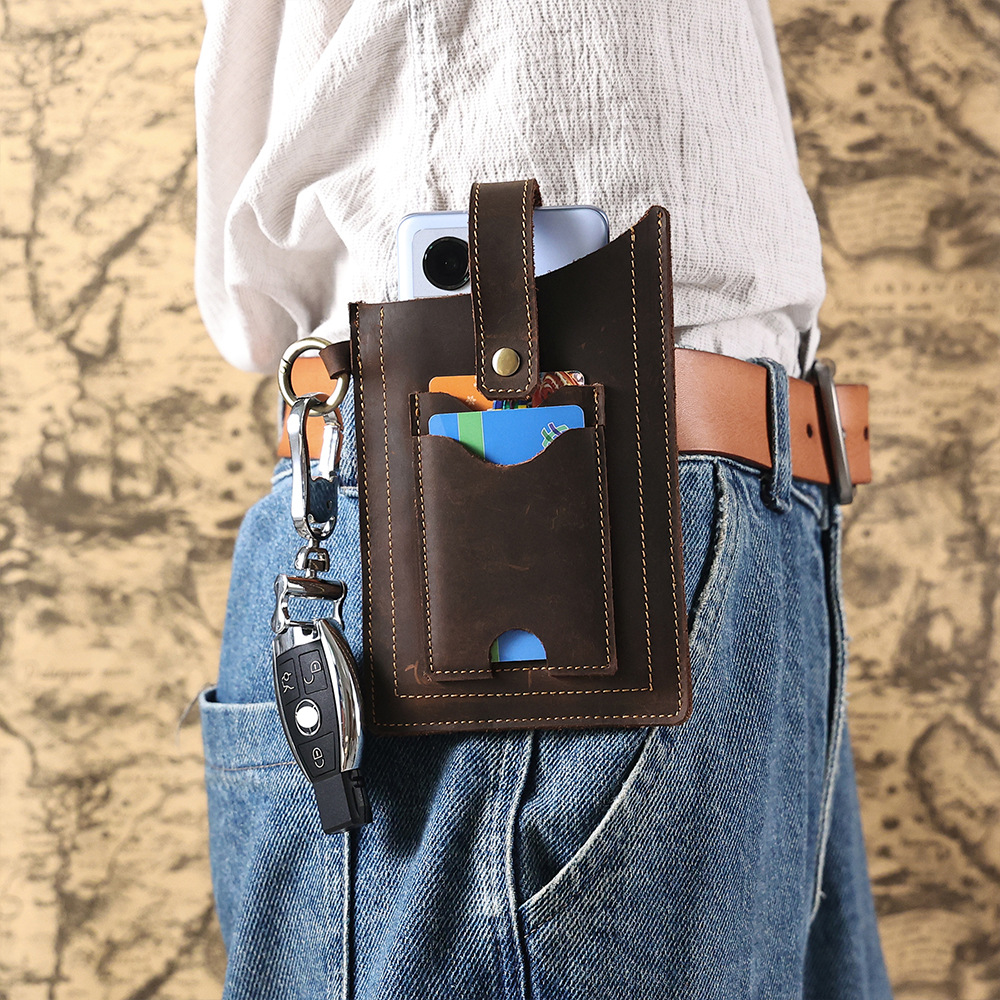 Multifunctional Leather Mobile Phone Bag