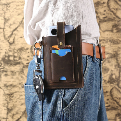 Multifunctional Leather Mobile Phone Bag