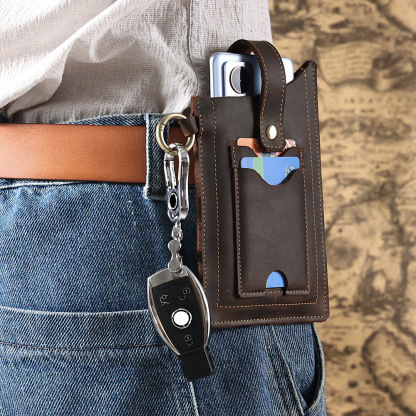 Multifunctional Leather Mobile Phone Bag