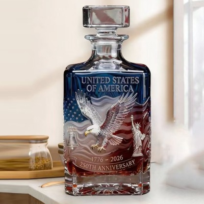 Limited Edition 2026 USA 250th Anniversary Commemorative Glass – 1776-2026 Heritage Edition