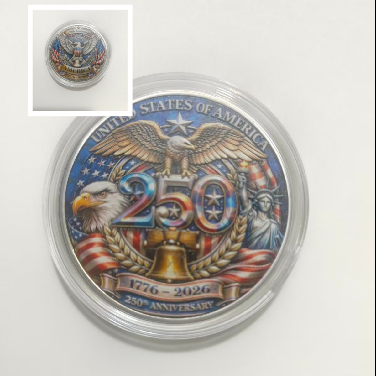 ⏳ 250th LIMITED MINT- U.S 250th Anniversary High-Relief Commemorative Coin