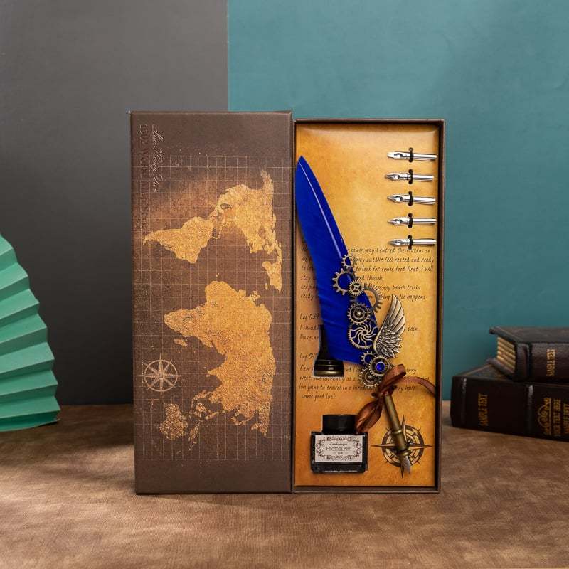 Father's day gift❤️Vintage Steampunk Quill Pen