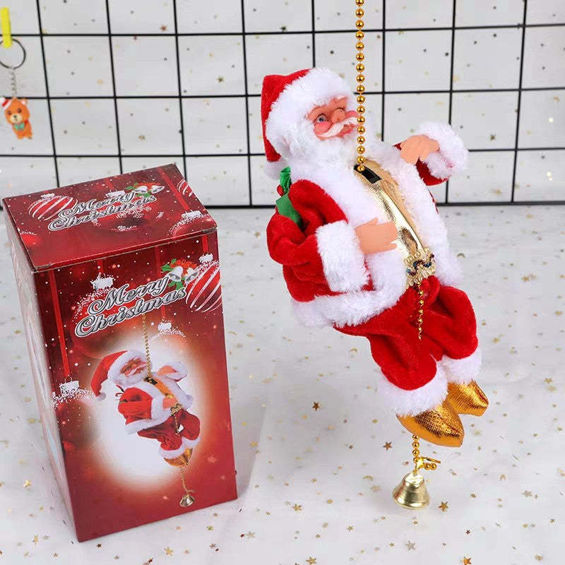 A complete set of Santa Claus toys/decorations to liven up your home/C