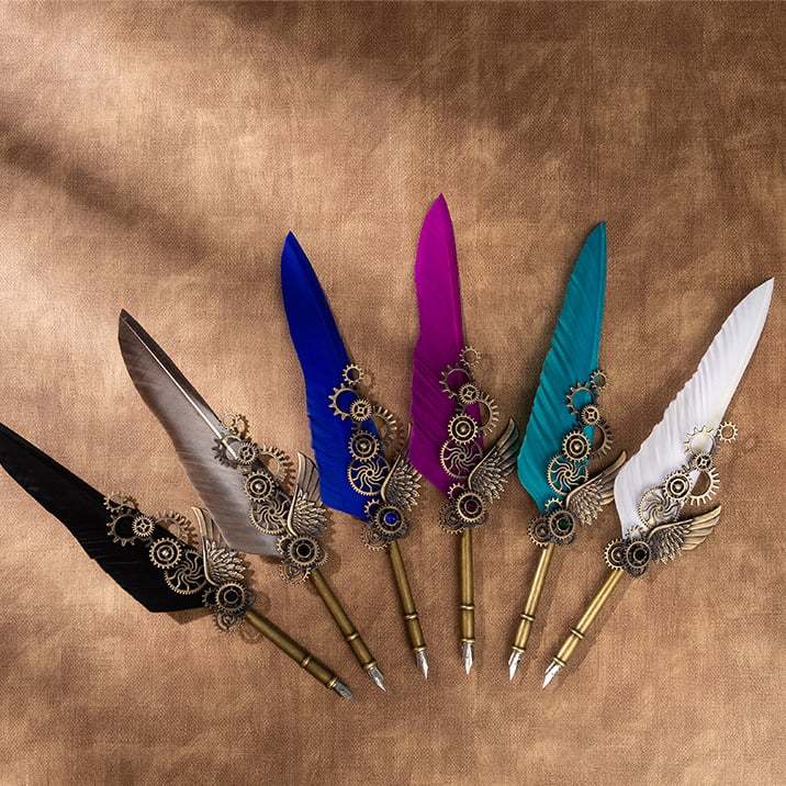 Father's day gift❤️Vintage Steampunk Quill Pen