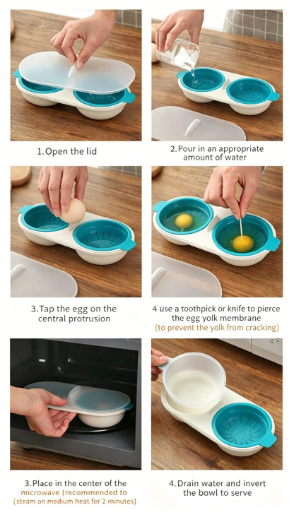 Portable Egg Cooker For Microwave