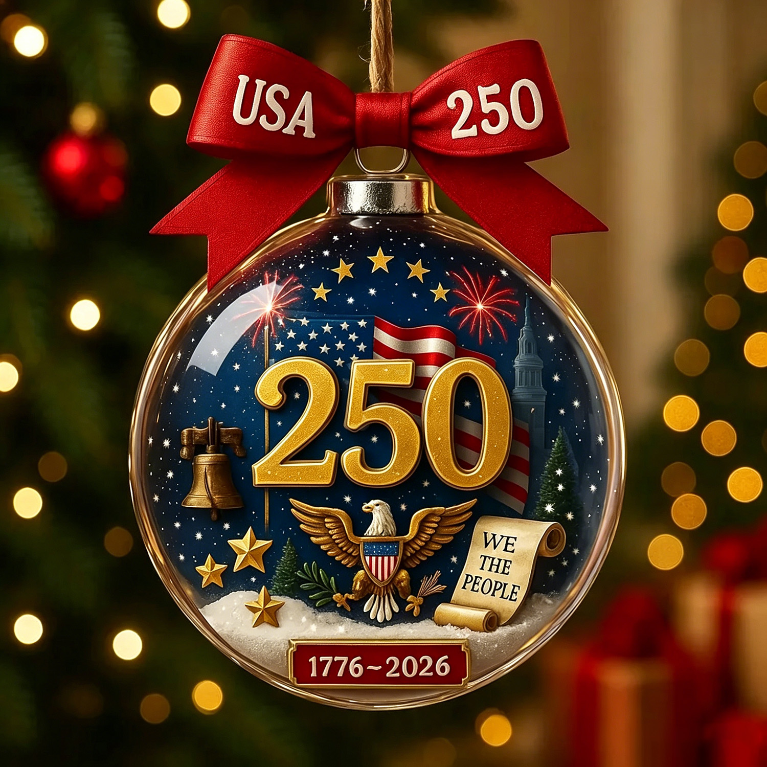 250 Years of Liberty Commemorative Ornament