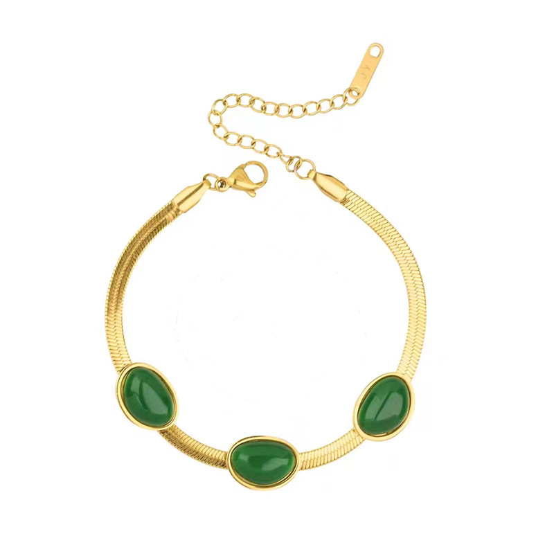 Emerald necklace earrings bracelet