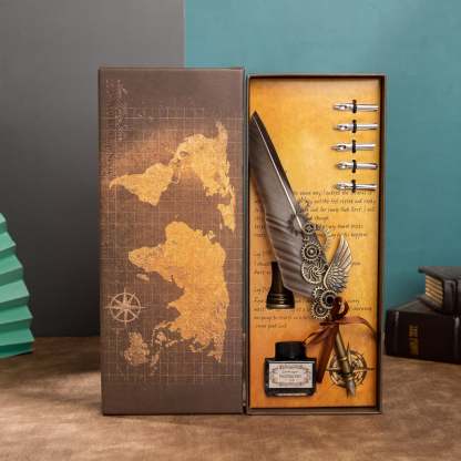 Father's day gift❤️Vintage Steampunk Quill Pen