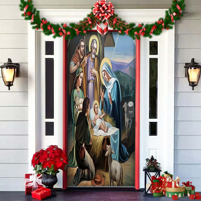 2026 Christmas Front Door Decoration