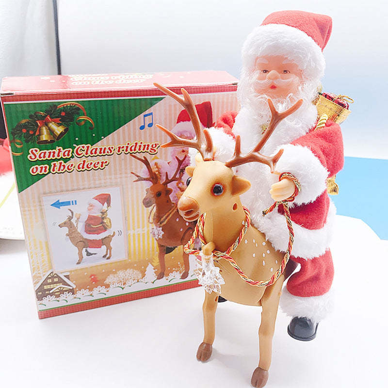 A complete set of Santa Claus toys/decorations to liven up your home/Christmas gifts