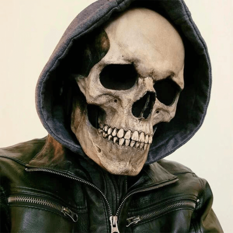 (🔥Early Halloween Promotions)Full Head Skull mask/helmet with Movable Jaw