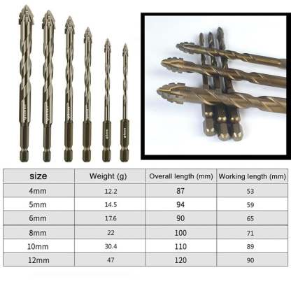 🔥New Four-Flute Sawtooth Eccentric Drill Bit Set(1 Set 6 PCS) 🔥