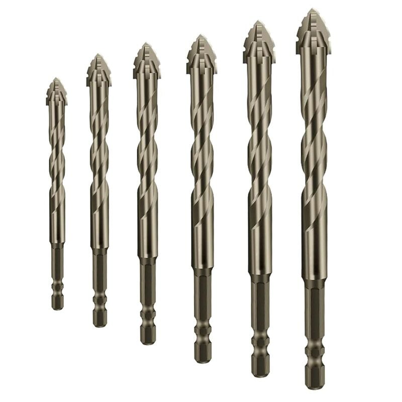 🔥New Four-Flute Sawtooth Eccentric Drill Bit Set(1 Set 6 PCS) 🔥
