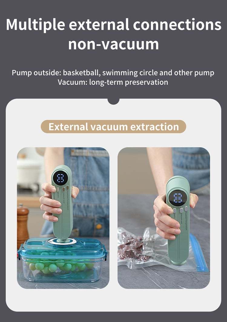 🥗 Keep Your Food Fresh – 49% OFF – ✨Mini Wireless Vacuum Sealer