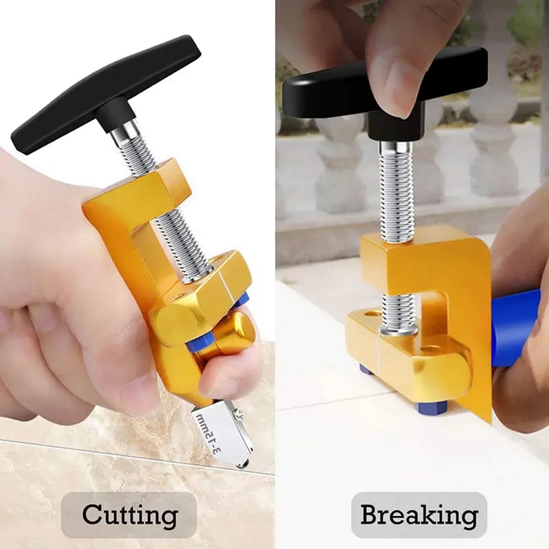 🔧Professional 2-in-1 Ceramic & Glass Tile Cutter - Portable Construction Hand Tool for Perfect Cuts
