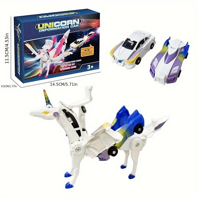 🔥Last Day 49% OFF - 😮 2-in-1 Transforming Race Car Dinosaur Automatic Transforming Toy